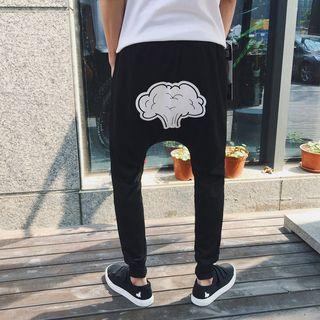 Printed Harem Sweatpants