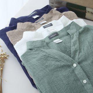 Roll-up Shirred Shirt