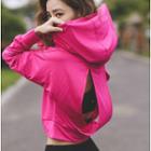 Cut-out Sports Hoodie