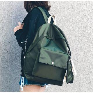 Set: Plain Oxford Backpack + Coin Purse