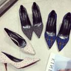 Patterned Pointed Pumps
