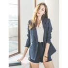 Double-breasted Pinstripe Blazer