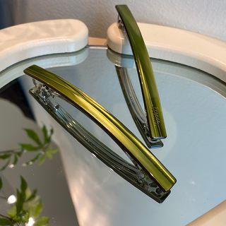 Bar Alloy Hair Clip 1 Pc - Green - One Size