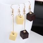Non-matching Wood Dangle Earring (various Designs)
