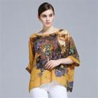 Oversized Floral Chiffon Top