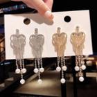 Rhinestone Heart Chandelier Earring
