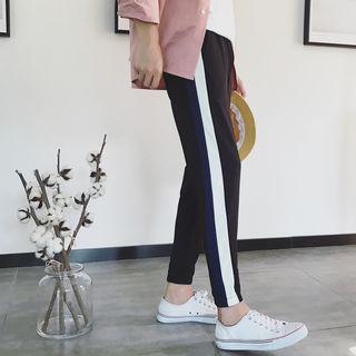 Slim-fit Contrast Stripe Sweatpants