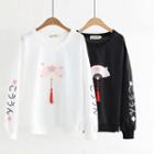 Print Tassel Pullover