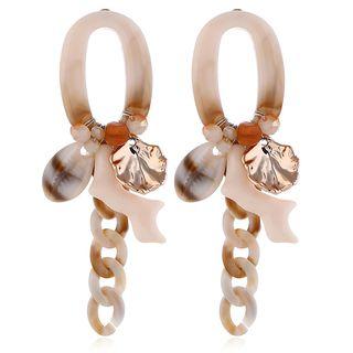 Scallop Chained Dangle Earring