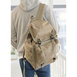 Multi-pocket Flap Backpack
