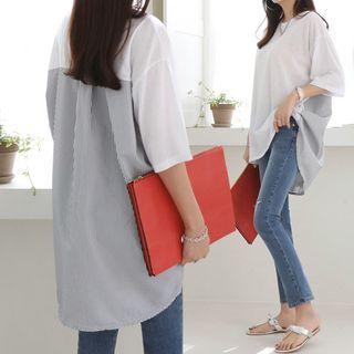 Stripe Panel Back Top
