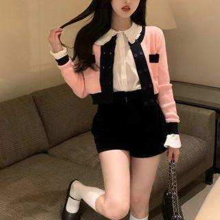 Two Tone Cardigan / Shirt / Shorts
