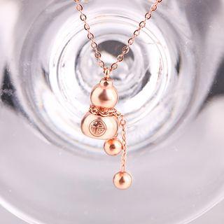 Gourd Pendant Necklace Gourd Pendant Necklace - Rose Gold - One Size