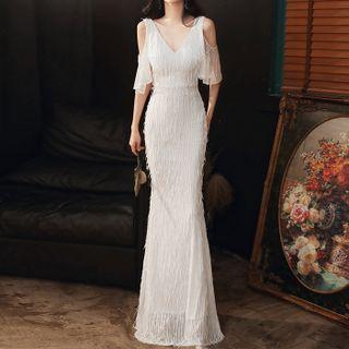 Sheer Mermaid Evening Gown