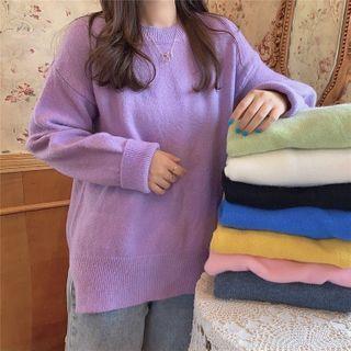 Plain Loose-fit Sweater - 8 Colors