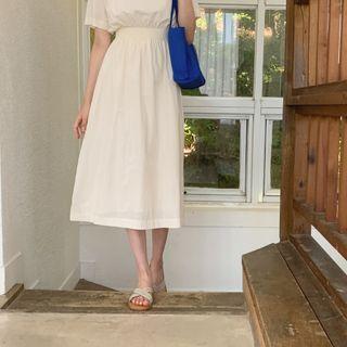 [cle.] Smocked Pure Cotton Dress