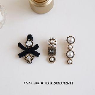 Flower / Bow / Faux Pearl / Rhinestone Hair Clip (various Designs)