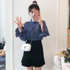 Puff-sleeve Blouse / Mini Skirt / Set