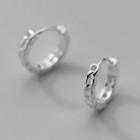 Chain Link Hoop Earring 1 Pair - Silver - One Size