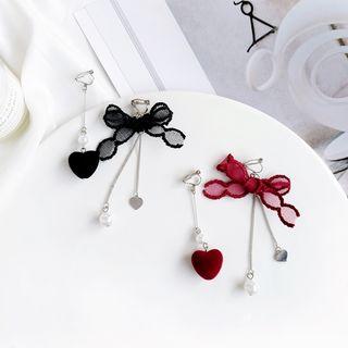 Lace Bow Non-matching Earring