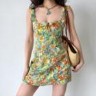 U-neck Ruffle Tank Top Dress