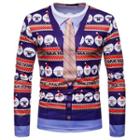 Long-sleeve Sheep Print T-shirt