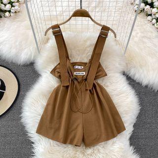 Wide Leg Cargo Jumper Shorts