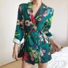 Floral Double Breasted Blazer