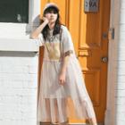 Sheer Midi Tank Dress