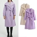 Belted Cotton Formal Cotton Coat