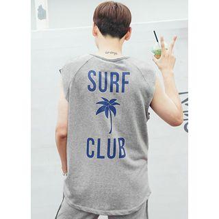 Palm-tree Printed Tank Top