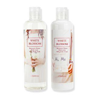 Skin Soul & Beauty - I Belivyu White Blossom Romantic Flower Body Set: Body Wash 300ml + Body Cream 300ml