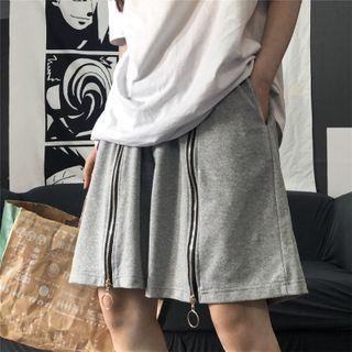 Zip Straight Cut Shorts