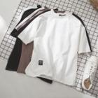 Hiragana Embroidered Short-sleeve T-shirt