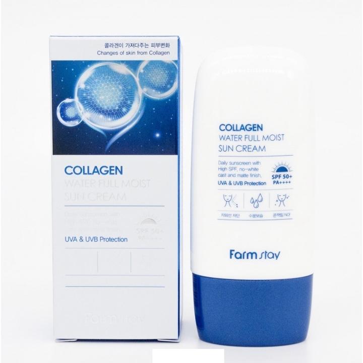 Farm Stay - Collagne Water Full Moist Sun Cream Spf 50+ Pa++++ 45g