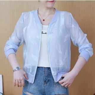 Zip-up See-through Jacket