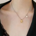 Faux-pearl Necklace As Figure - One Size