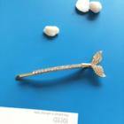 Rhinestone Mermaid Tail Hair Pin 1 Piece - Gold - One Size