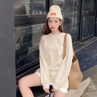 Cold-shoulder Knit Sweater