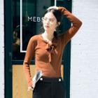 Front-tie Sweater