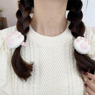 Fluffy Cat Paw Hair Claw / Hair Clip / Set