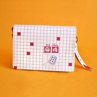 Printed Crossbody Bag White - One Size