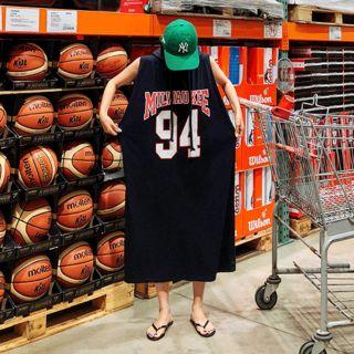 Hooded Print T-shirt Dress