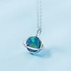 925 Sterling Silver Planet Pendant Necklace