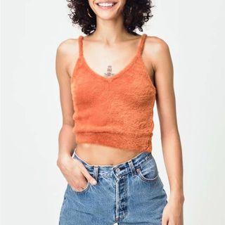 Plain Fluffy Camisole Top