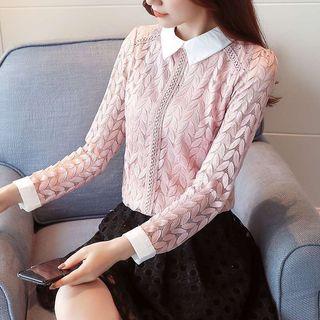 Lace Collared Shirt