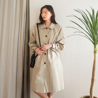 Peter Pan-collar Mac Coat