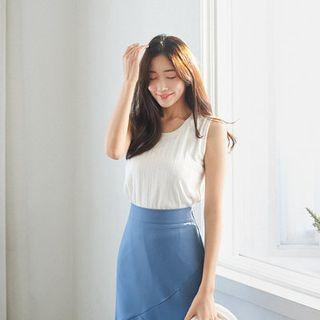 Set: Ribbed Cardigan + Tank Top