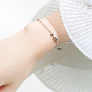 925 Sterling Silver Turnable Bead Bracelet As Shown In Figure - One Size