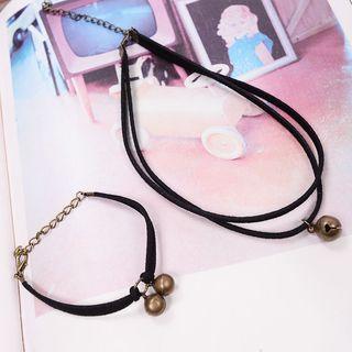 Couple Matching Bell Bracelet / Necklace